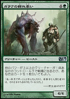 ガラクの群れ率い